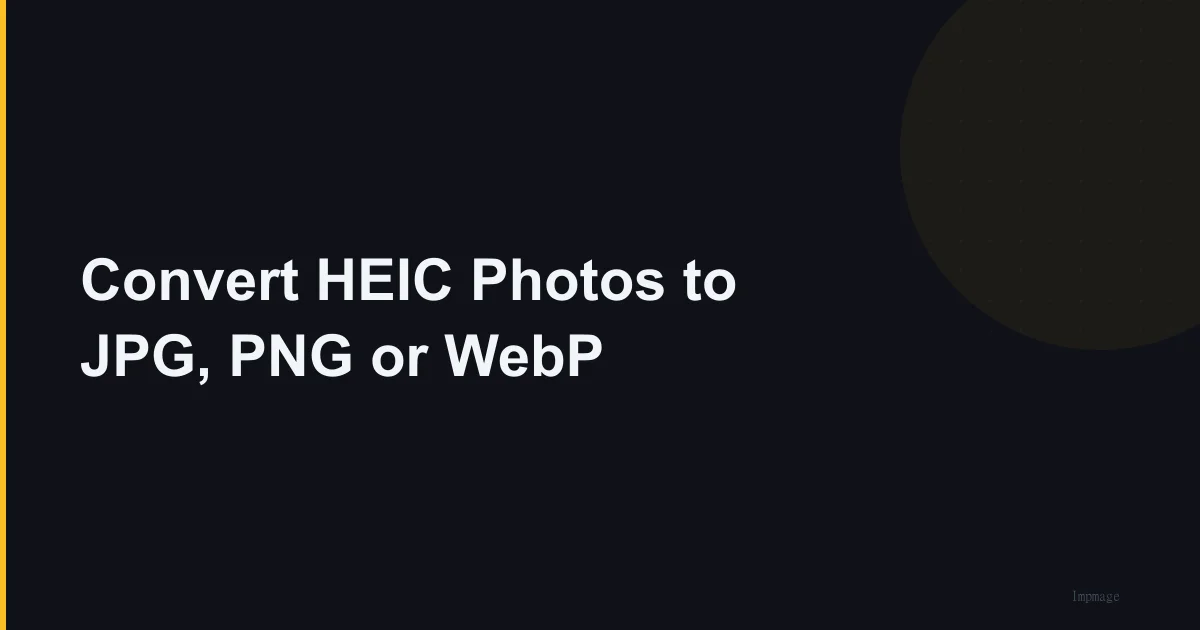 HEIC photo taken on iPhone converted to JPG in the browser